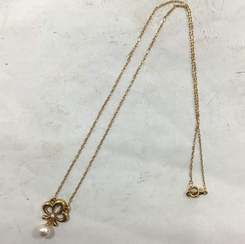 パール K18 イエローゴールド ネックレス お買取りしました