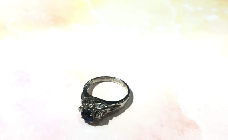 ✨サファイア 14金ホワイトゴールドリング のお買取りをしました✨