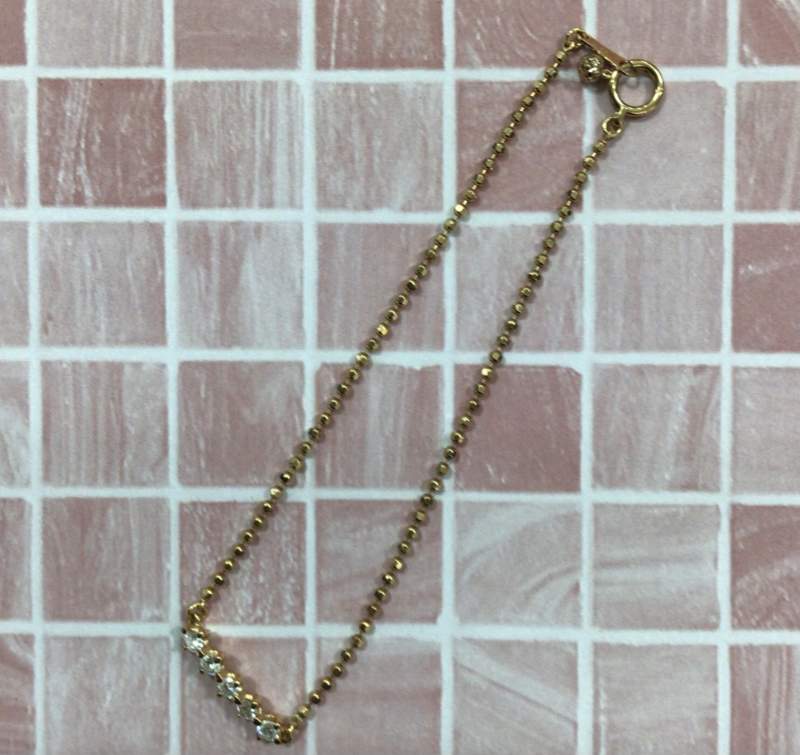 ダイヤモンド K18イエローゴールド ブレスレット お買取りしました