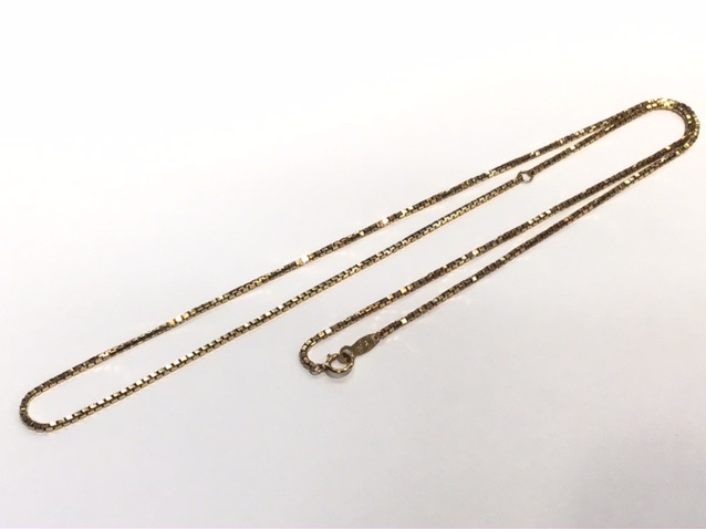 18金イエローゴールドネックレス をお買取り致しました。