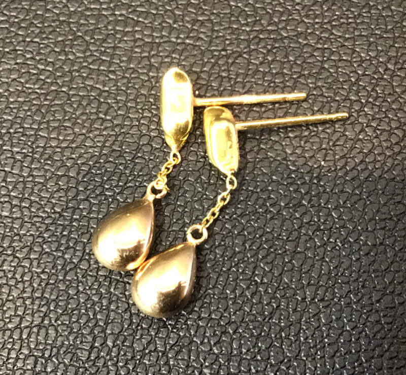 18金 地金 ピアス