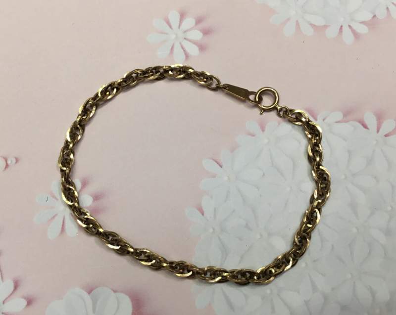 18金 イエローゴールド ブレスレット をお買取しました。