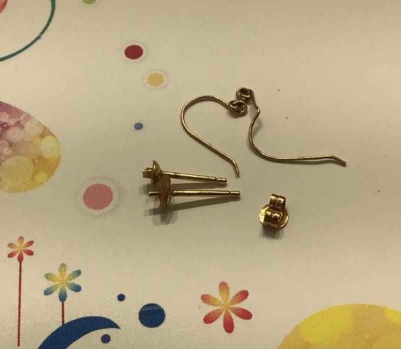 K18 ピアス パーツ