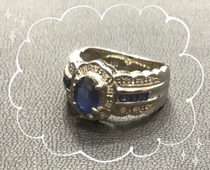 Ptサファイアリング お買い取りしました。