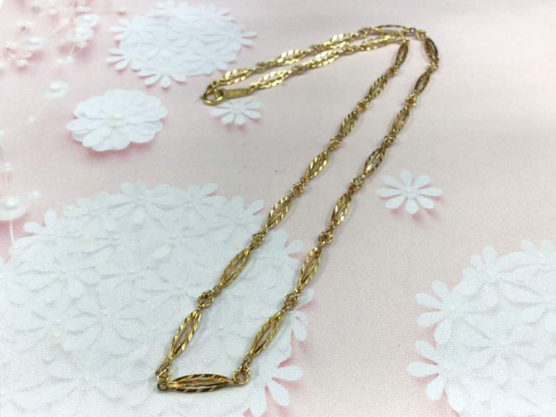 18金 イエローゴールド ネックレス をお買取しました。