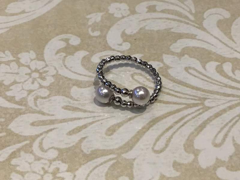 18金 ホワイトゴールド リング を買取しました。