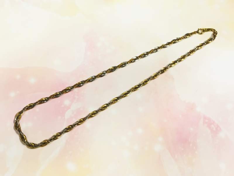 🌸18金 プラチナ コンビ ネックレス をお買取りしました。🌸