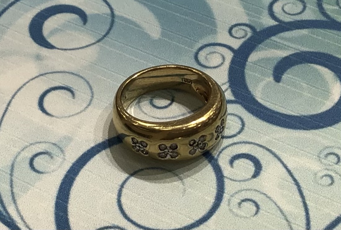 K18 石付き リング お買取り 致しました✨