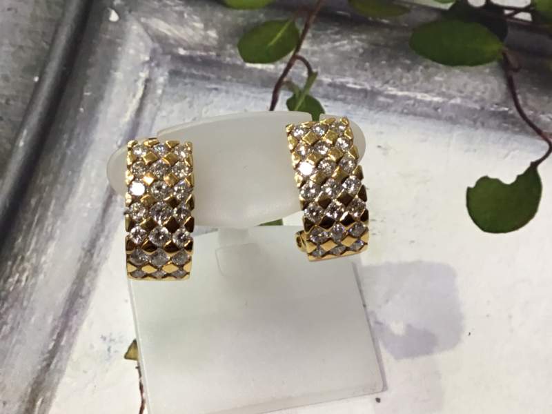 ダイヤモンド 18金 ピアスをお買取しました。