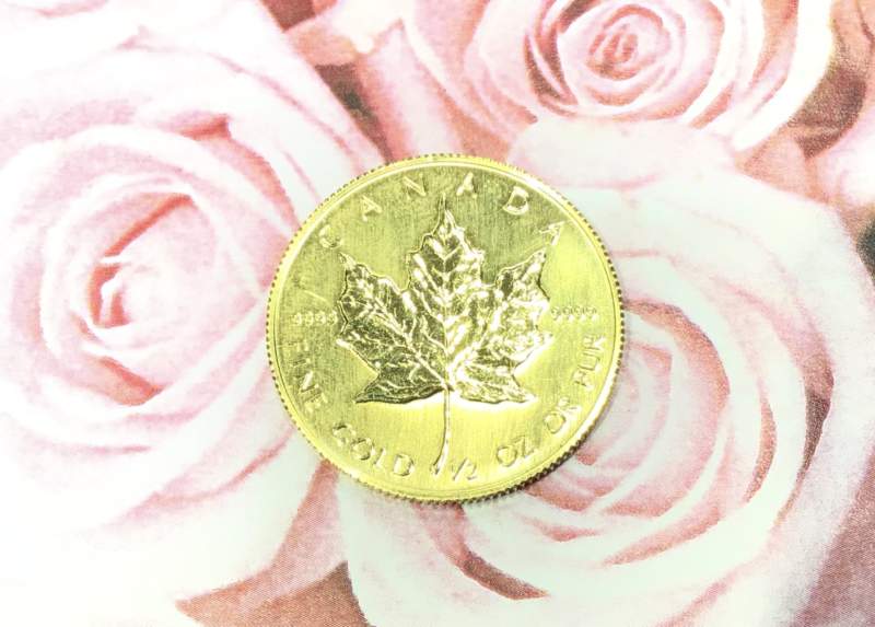 24金 メイプルリーフコイン をお買取しました。
