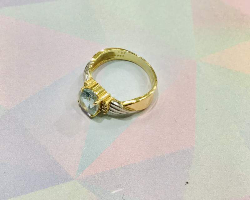 K18 PT900 Kメイン コンビ リング お買取しました。