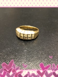 18金 ダイヤリング 買い取りしました。