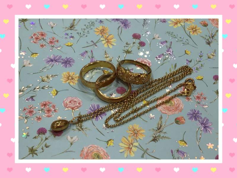 K18 金 イエローゴールド リング ネックレス をお買取致しました。