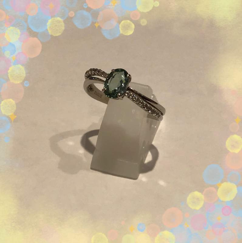 アクアマリン プラチナ リング をお買取り致しました。