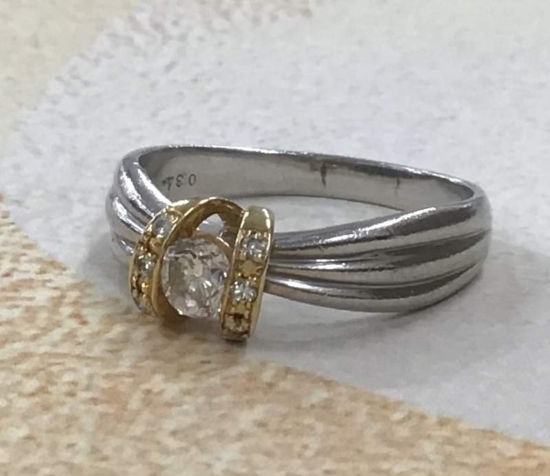 ダイヤモンド プラチナ900 / 18金 リング をお買取りしました。