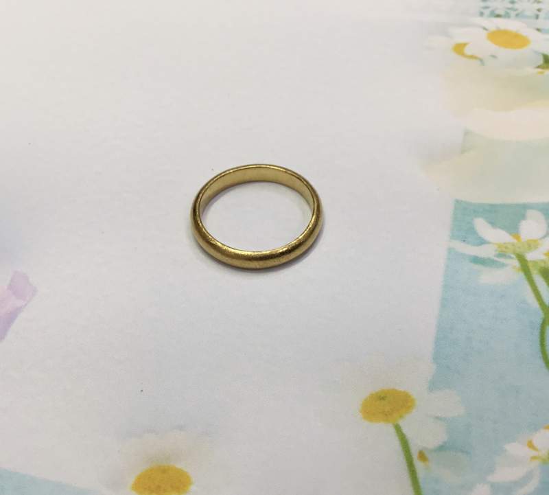 24金 イエローゴールド リングをお買取しました。
