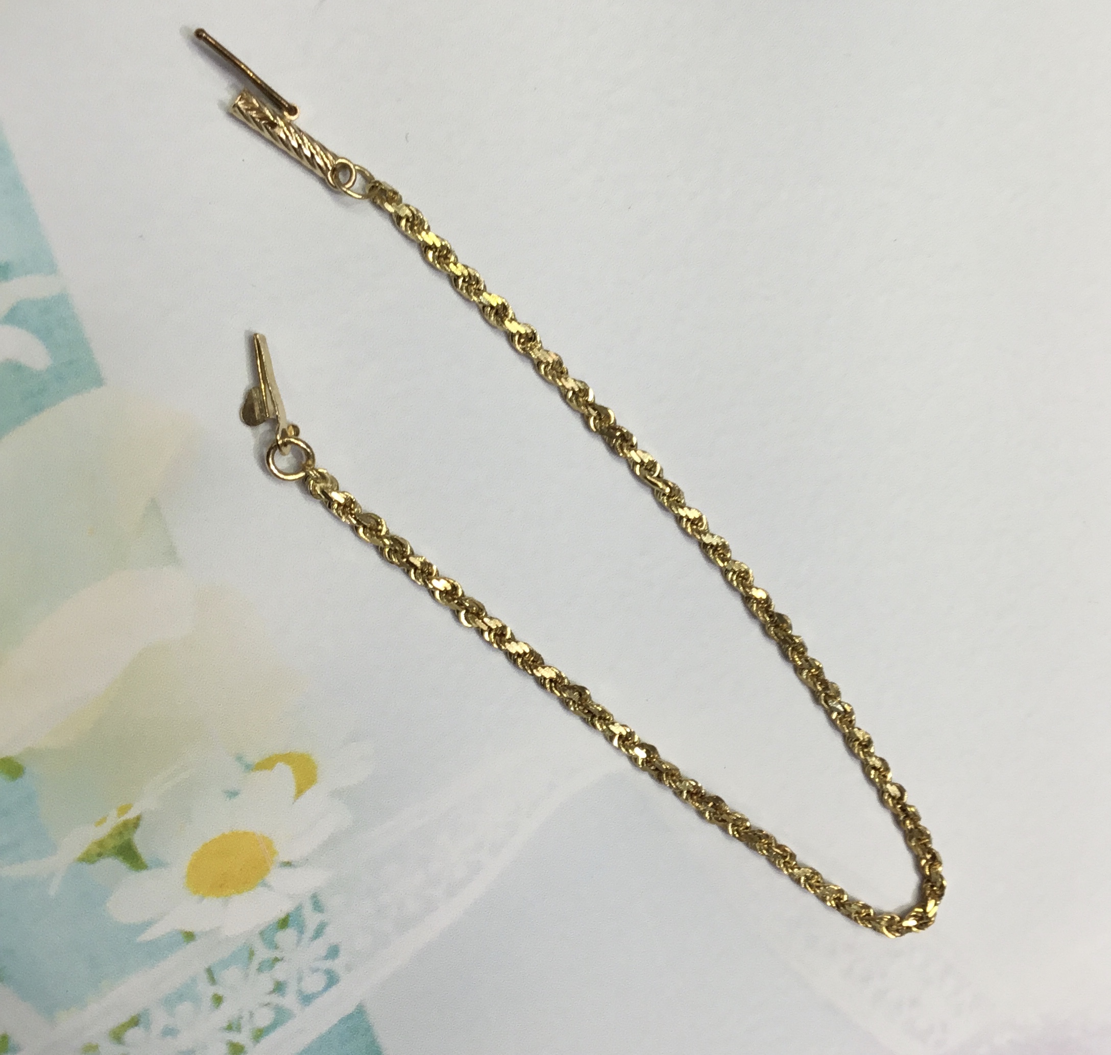 18K イエローゴールド ブレスレット をお買取しました。