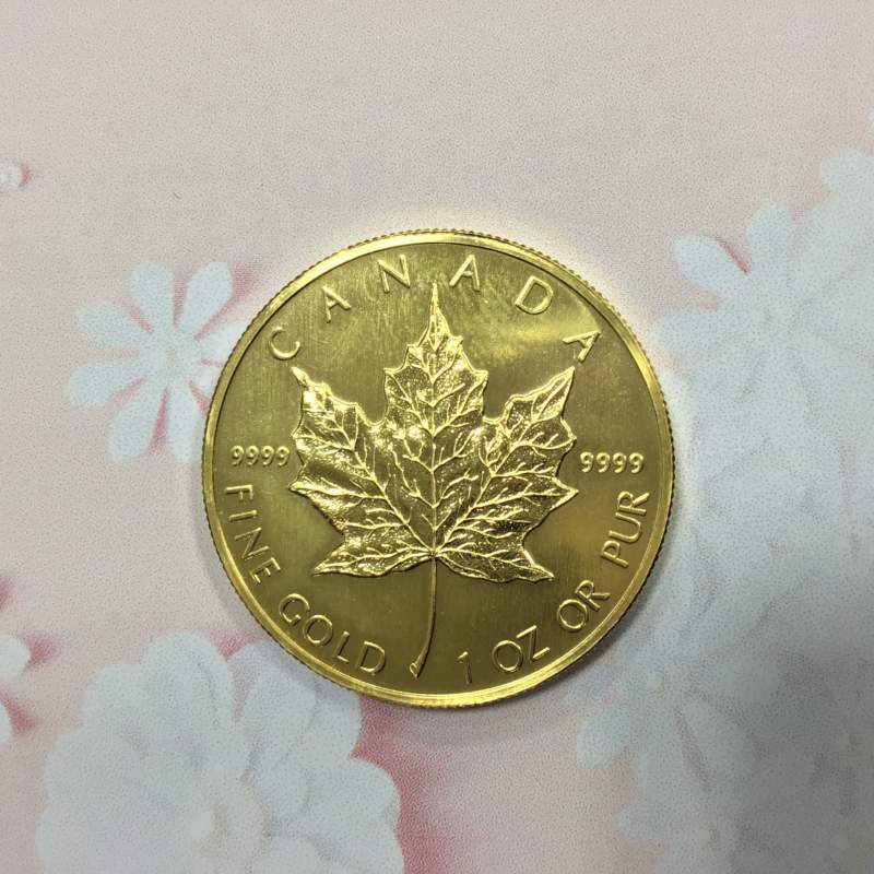 24金 1oz メイプルリーフコイン をお買取しました。