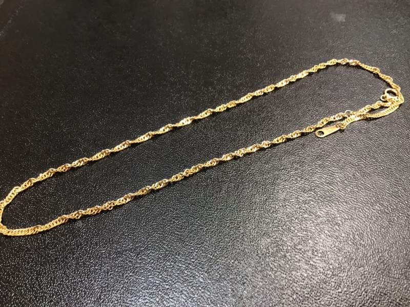 K18 イエローゴールド ネックレス お買取しました
