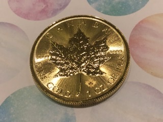 24金　メイプル　コイン　1オンス　をお買取しました。