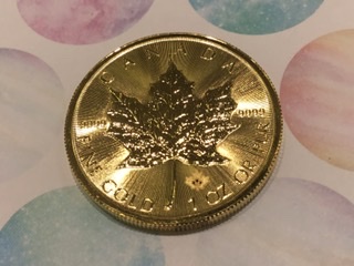 24金 メイプル コイン 1オンス をお買取しました。