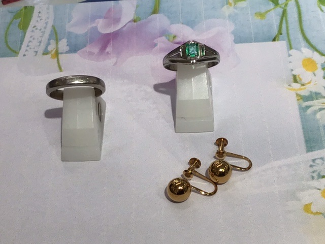 K18イヤリング K14WGリング Ptリング をお買取致しました。
