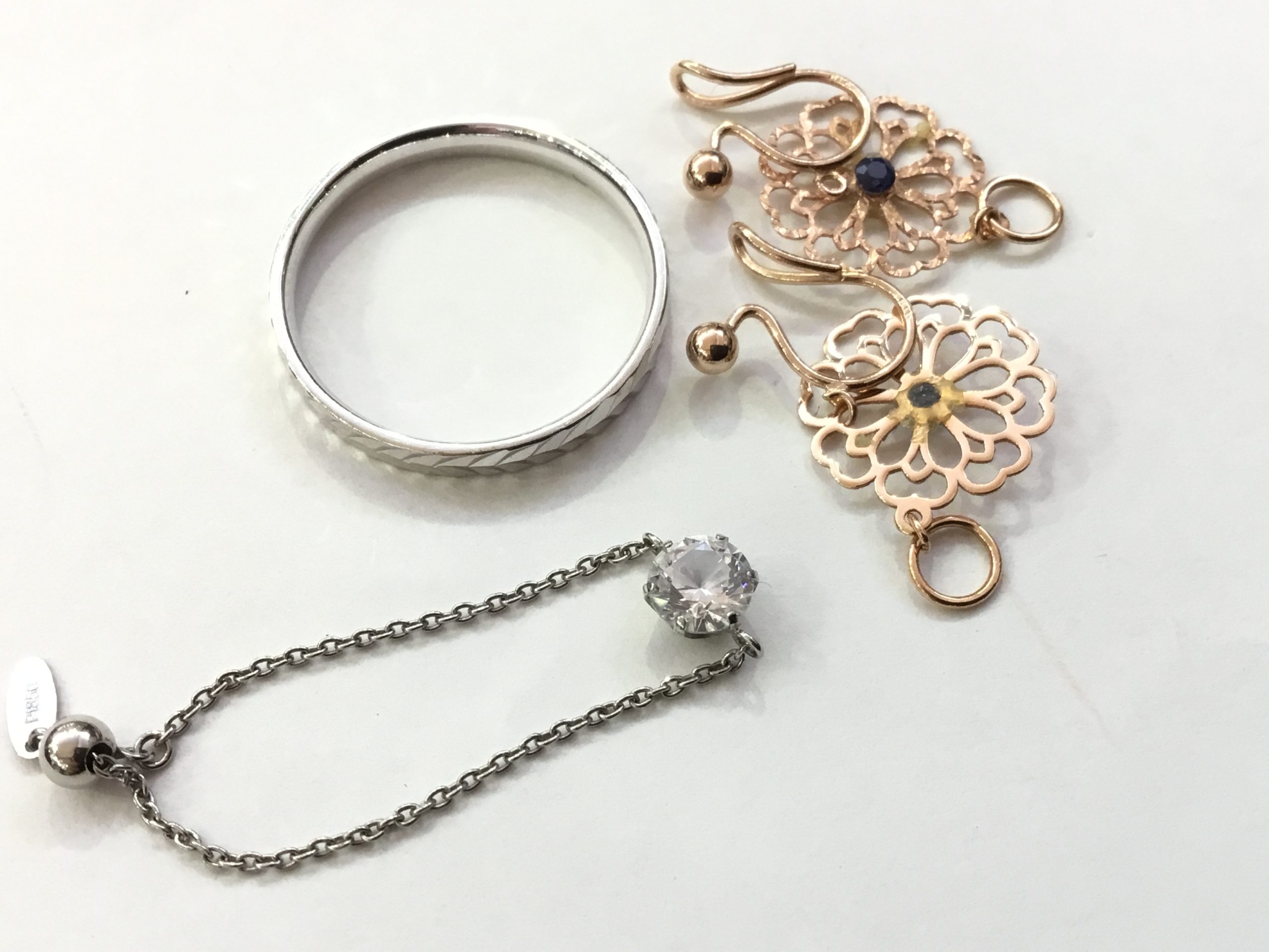 18金 ホワイトゴールド リング をお買取しました。
