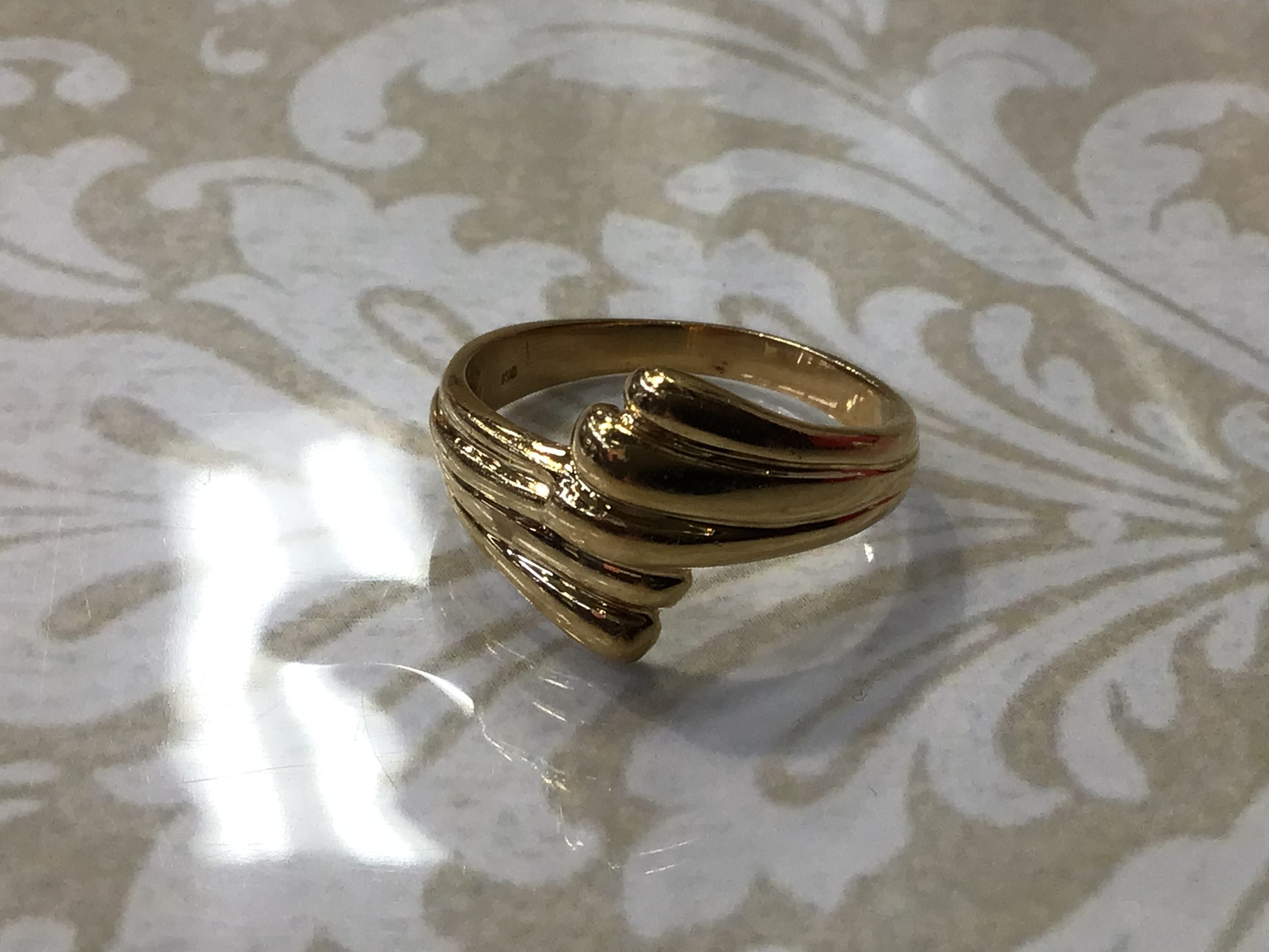 18金 イエローゴールド リング を買取しました。