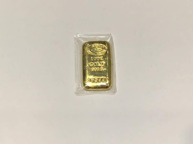 純金 インゴット をお買取しました。