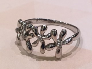 18金 ホワイトゴールド リング をお買取しました。