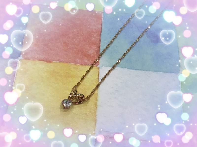 18金 イエローゴールド ダイヤ ネックレス をお買取致しました。