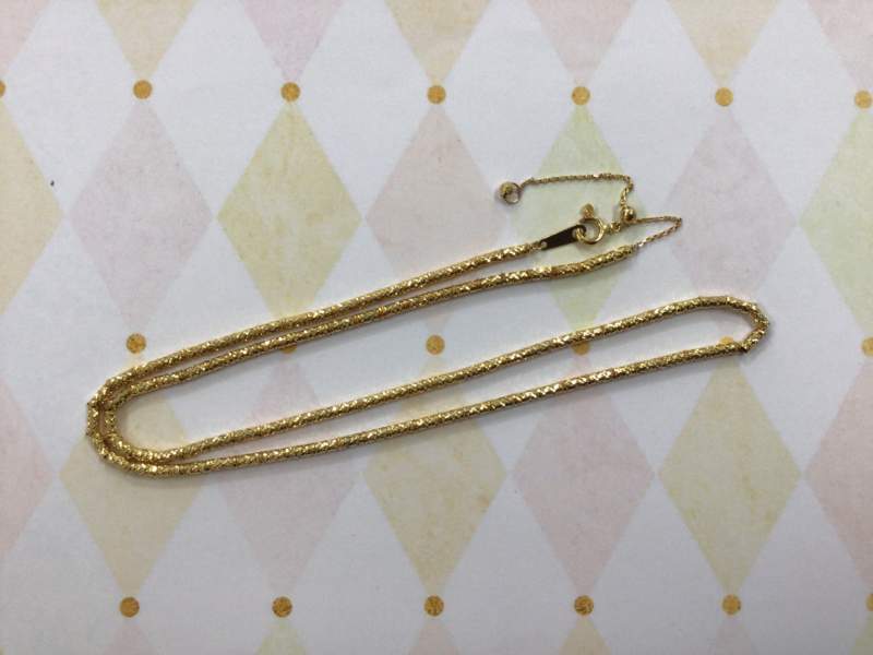 18金 イエローゴールド ネックレス をお買取りしました。