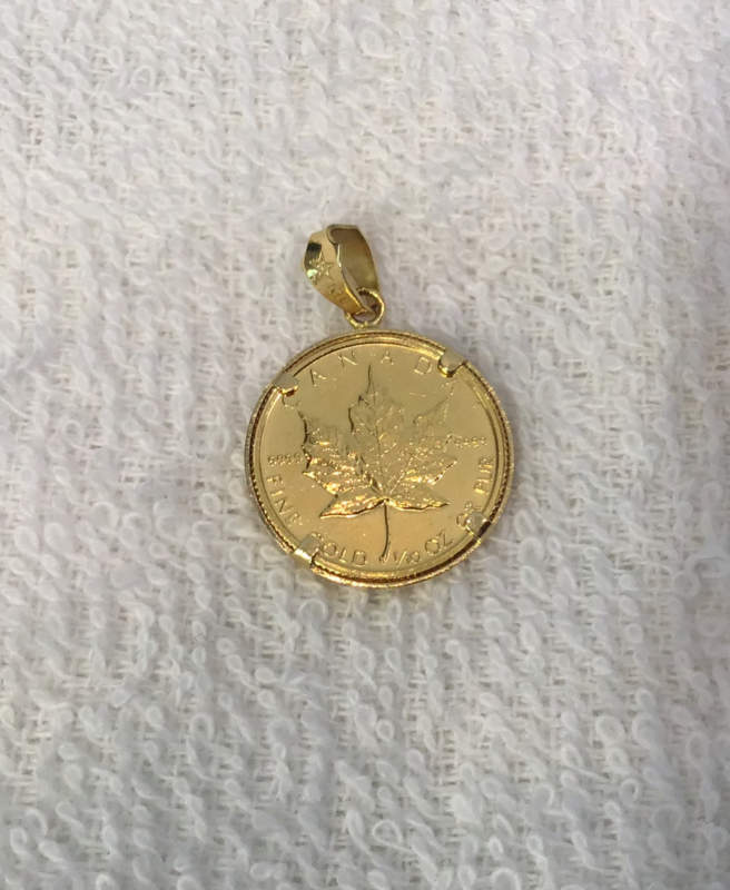 24金 18金 コインペンダントをお買取しました