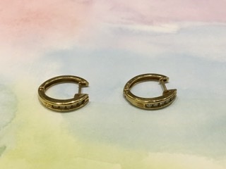 ダイヤモンド 18金 イエローゴールド ピアス をお買い取りしました。