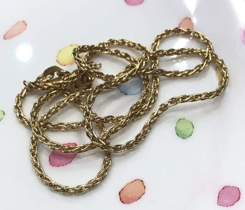 K18 イエローゴールド ネックレス お買取しました