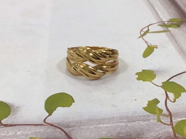 18金 イエローゴールド リング をお買取しました。