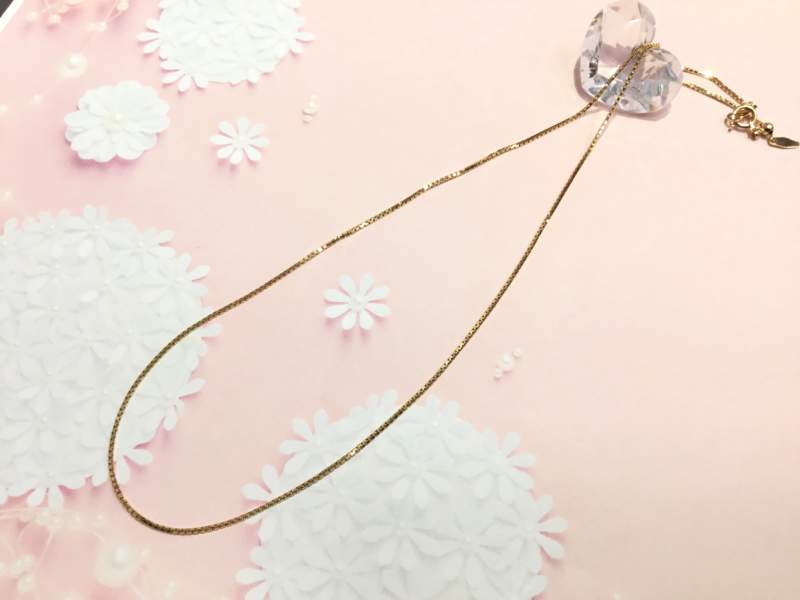 18金イエローゴールド ネックレスをお買取しました。