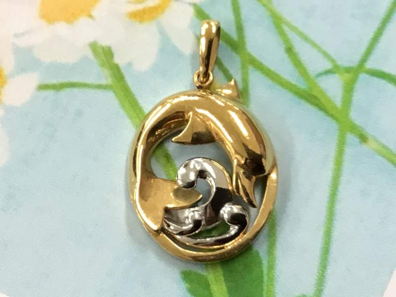 18金 プラチナ コンビ ペンダント お買取りしました。