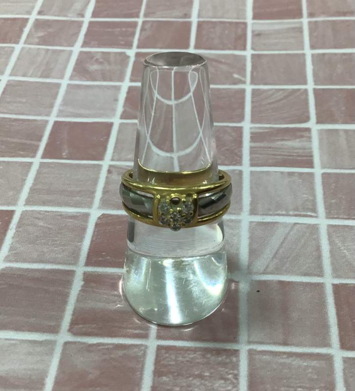 ダイヤモンド K18(YG)Pt900 リング お買取りしました