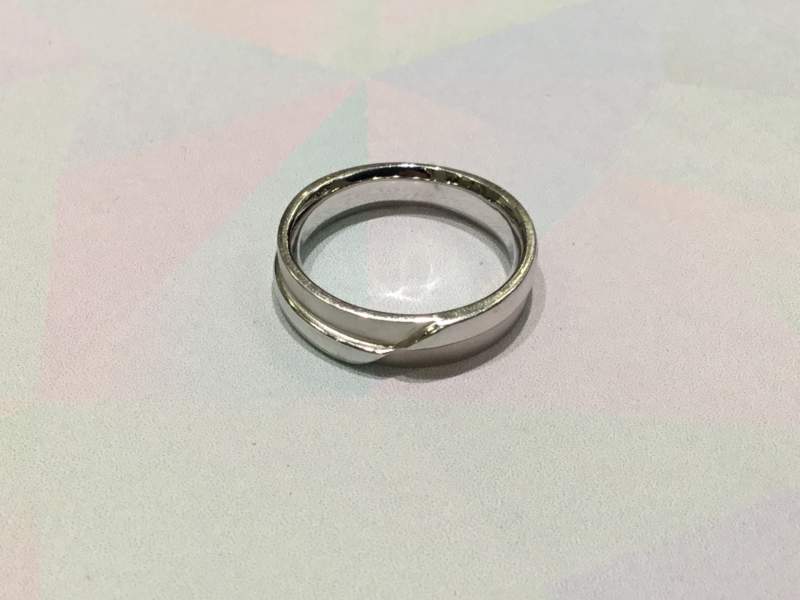 14金 ホワイトゴールド リング をお買い取りしました。