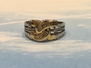 ダイヤモンド 18金 プラチナ リング をお買取しました。