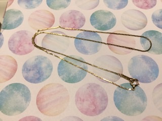 18金 イエローゴールド ネックレス をお買取しました。