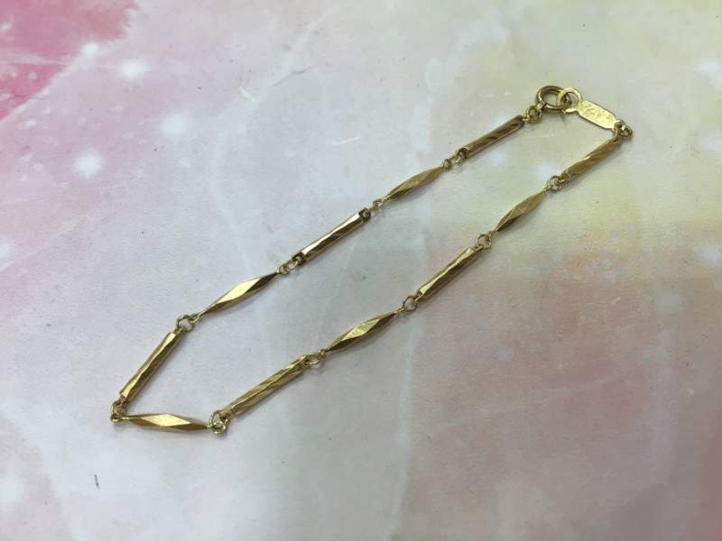18金 ブレスレット お買取しました。