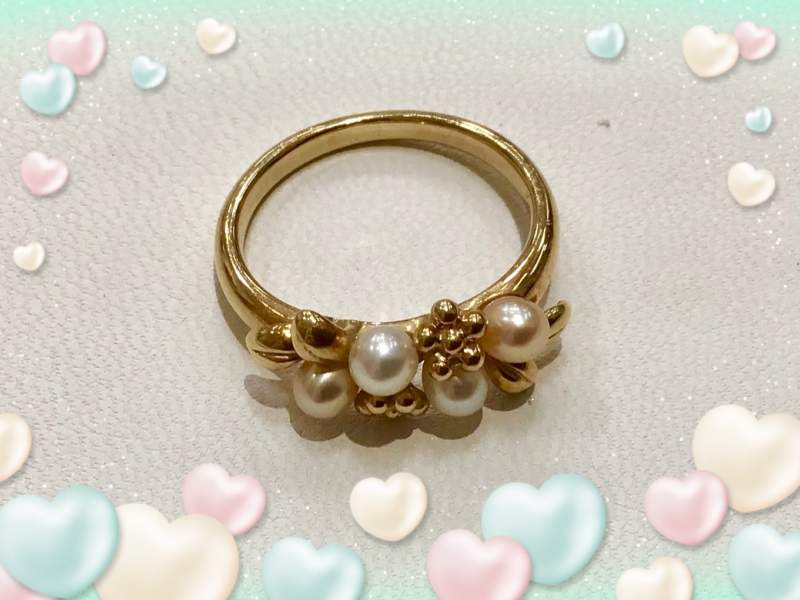 K18 イエローゴールド リング をお買取しました