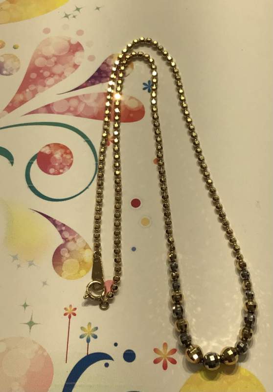 K18 / PT 850 コンビ ミラーボールカット ネックレス お買取り致しました✨