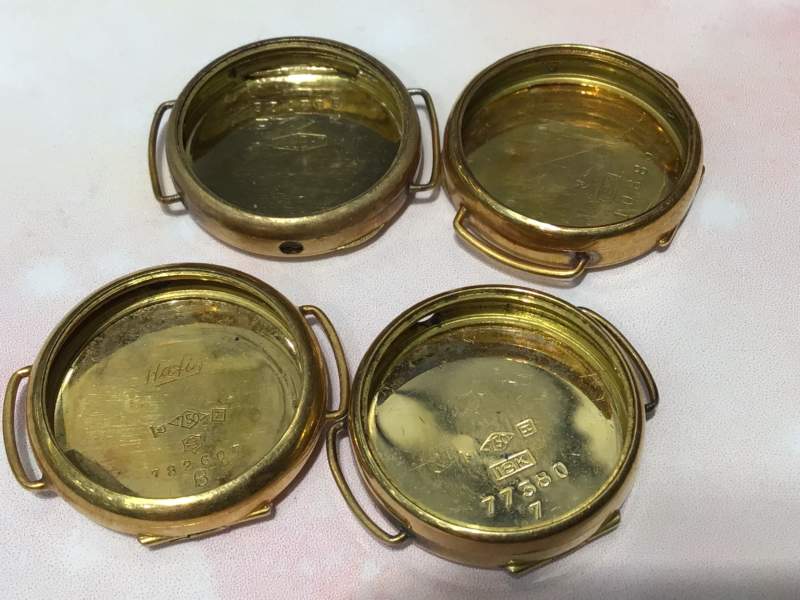 18金 時計 部品 お買取りしました。
