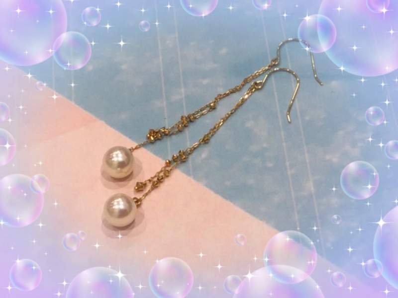18金 イエローゴールド パール ピアス をお買取致しました。