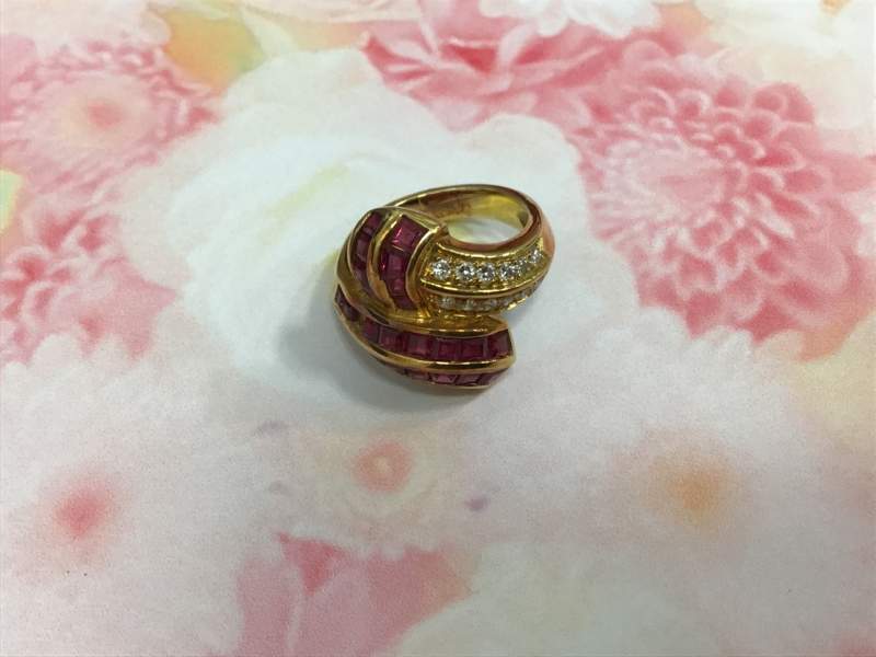 K18 ルビーリング お買取り