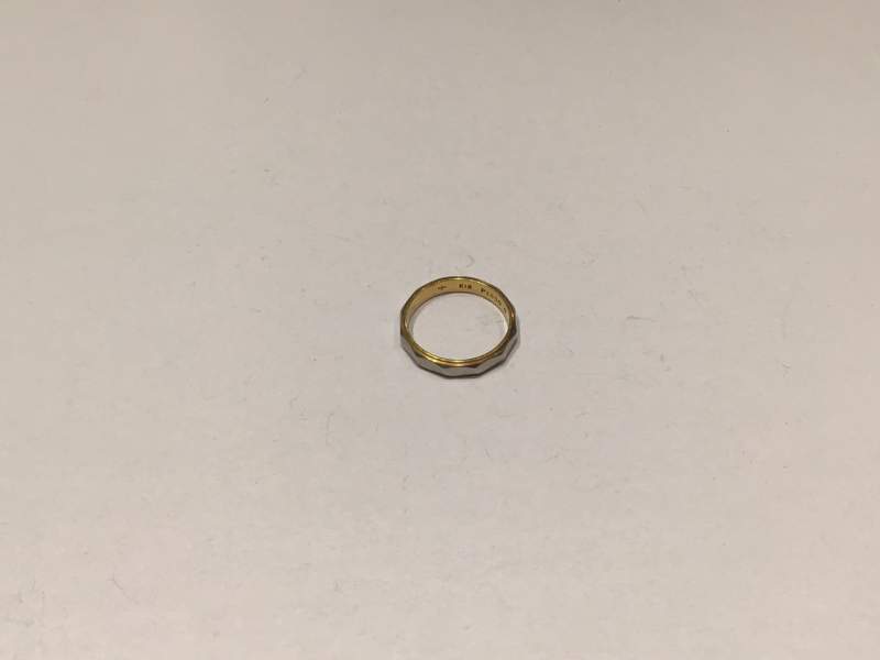 18金 プラチナ850 コンビ リング をお買取致しました。
