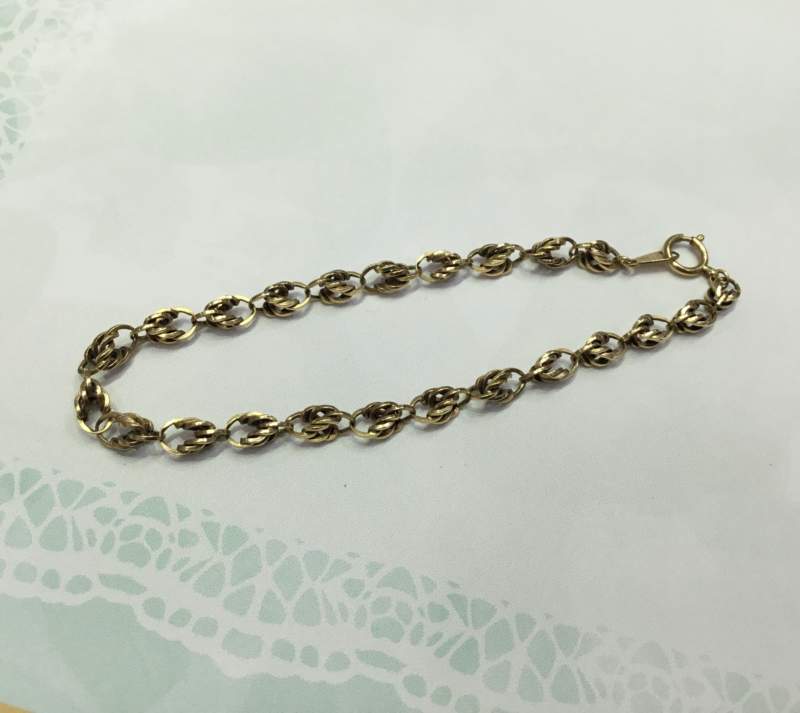18金 イエローゴールド ブレスレット をお買取しました。